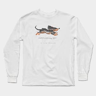 The Flying Dachshund Long Sleeve T-Shirt